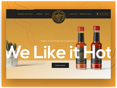 Hot Sauce Web and Branding Project branding design landing page logo mock mock ups mockup typography ux