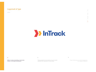 InTrack Brand brand brand agency brand and identity brand design brand doc brand document logo logo 2d logo design