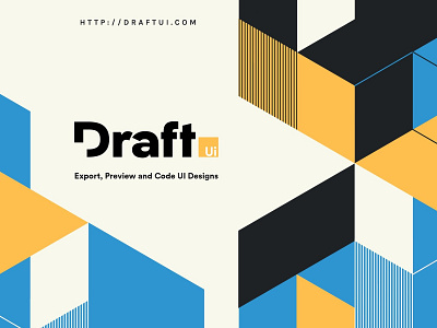 Draft Brand - Transform any design into code app branding coming soon desktop figma illustration landing page logo sketch ui vector website