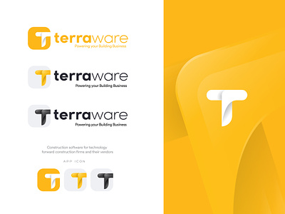 Terraware Logo branding building logo building software construciton construction construction logo construction managment design illustration logo software logo vector