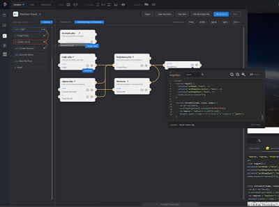 Old Project code diagram ui user experience user interface ux visual code webflow