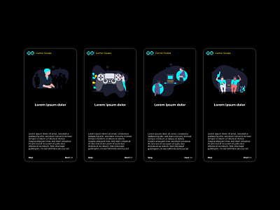 Introduction for gaming app app design app starting app ui first page game gaming illustration intro intro pages intro screens introduction lorem mobile app starting starting page starting screen store ui ui ux vector