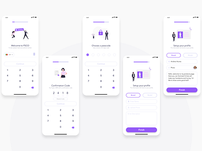 Account, Starting Pages account account page app design app ui branding design first pages first screens illustration mobile app page password profile setup starting pages ui ui ux