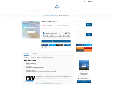 Product View Page airborne branding design product product page product view product view page sounds website store page ui ui ux web app website website design website ui website ui ux