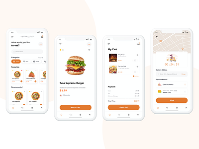 Food Delivery App app design app ui branding burger cart delivery delivery app delivery app design design east food food app food app design food delivery food delivery app illustration mobile app ui ui ux vector