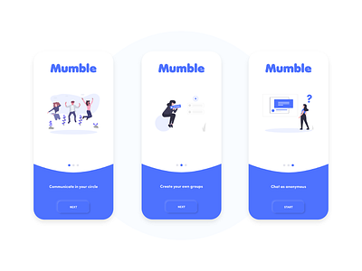 Chat App Introduction app design app ui design first pages first screen illu illustration intro introduction mobile app mobile app design neumorphism start starting ui ui ux vector