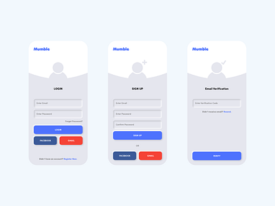 Register Pages, Neumorphism account app design app ui design login mobile app mobile app design neumorphism new app design register signin signup starting pages starting screens trending ui ui ux ux