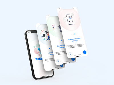 Introduction Pages app design app ui bubbles design first screens intro intro pages introduction mobile app mobile app design new new app new app design starting starting pages starting screens trending ui ui ux ux