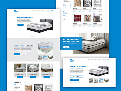 Mattress World Website Designing ui uidesign uiux userinterface web webdesign website website design