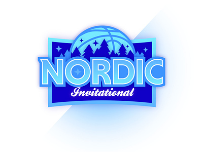Nordic Invitational badge basketball branding logo logodesign sports