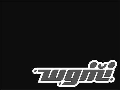 WGMI branding custom design graphic design illustration logo type typography ui vector