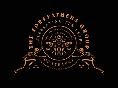 Forefathers 10 Year Anniversary 10 year anniversary branding forefathers graphic design illustration logo designer web design website