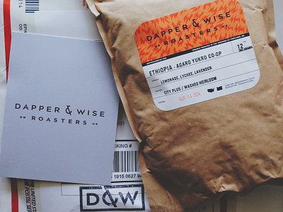 Dapper & Wise branding coffee eco forefathers identity labels mail mailers package design packaging