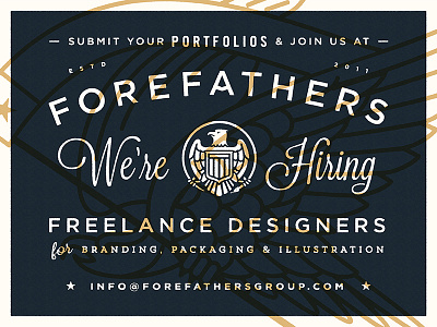 Illustrator Needed! designers forefathers freelancers illustration illustrators packaging were hiring