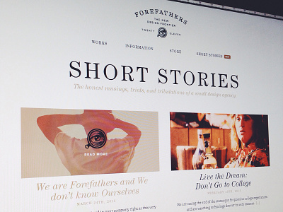 Forefathers Short Stories blog clean forefathers minimal short stories website
