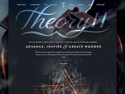 theory11.com is live! design ecommerce magic theory11 ux web design website