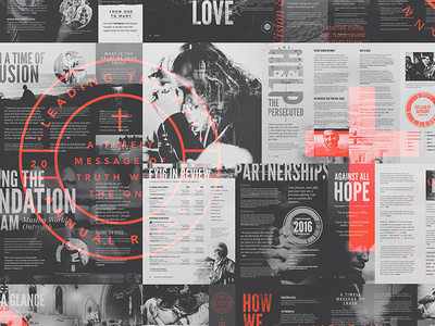 Leading The Way - 2016 Report annual report design forefathers layout magazine overlays print type typography zine