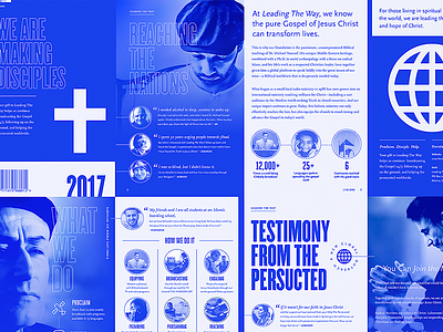 Leading The Way - 2017 Brochure blue brochure design forefathers forefathers group layout print print design zine