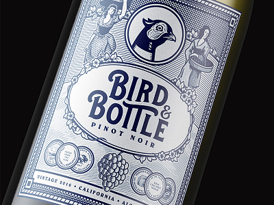 NEW WORK: Bird & Bottle brand branding design system forefathers identity illustration label menus restaurant web design website wine labels