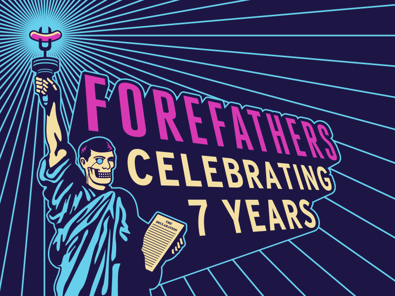 Forefathers 7 Year Anniversary 7 year anniversary forefathers louie beans statue of liberty