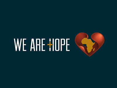 We Are Hope art design heart help hope illustrator logo vector