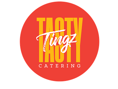 Tasty Tingz: Logo branding catering design enticing food illustrator island logo tasty vector vibe