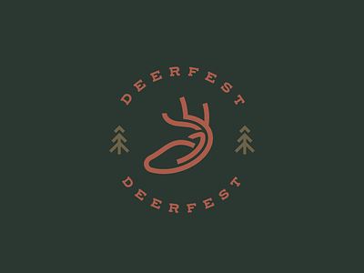 Deerfest Brand Mark brand mark deer logo nature logo