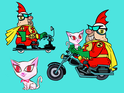 Improbability Man amplify animation cartoon cat character character design superhero
