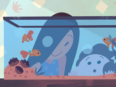 Aquarium animation children classroom design goldfish kids laup pre school preschool