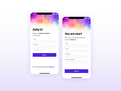 Daily UI - Sign up - 001