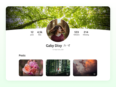 Daily UI - User Profile - 006