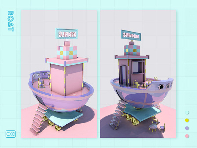 Boat c4d