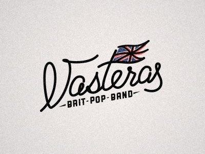 Vasteras band brit flag logo music pop rock