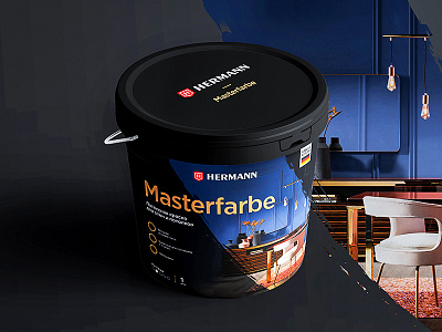 Concept paint bank barcode brand concept design interior packaging paint premium repair