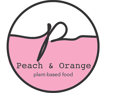 Peach And Oranger Logo based branding illustration illustrator logo plant product