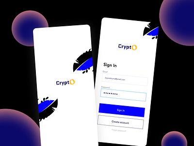 Crypto Sign Up screen