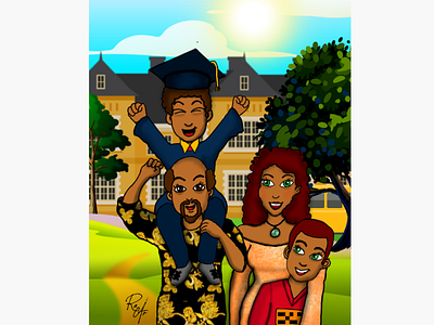 Graduation african family graduation