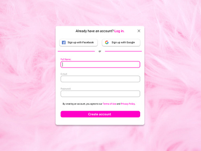 Sign Up - DailyUI #001