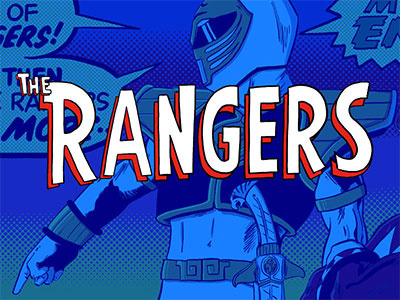 The Rangers avengers book comic contest cover illustration notebook parody poster power rangers print