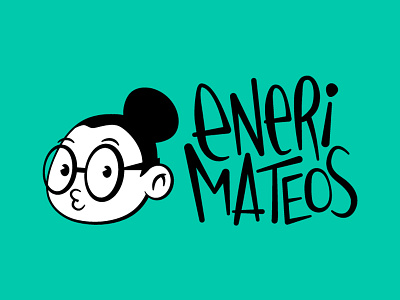 enerimateos new logo! brand cartoon character design graphic design illustrator logo retro vector