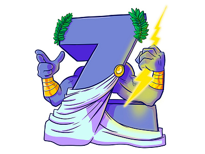 Zeusophobia 36 days of type alphabet cartoon character illustration magic phobia type typography