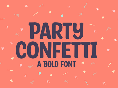 FREE Commercial Font | Party Confetti font design fonts free font