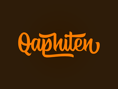 Qaphiten Brush Font