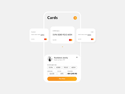 001 - Debit Card Payment Concept app dailyui design flat illustration ui ux vector