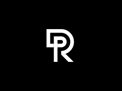 PR branding letter logo mark pr r
