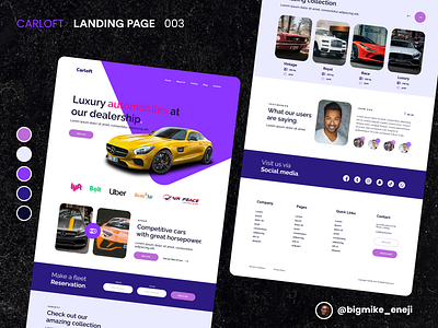 Landing Page UI Design - 003 003 landing page product design ui ux