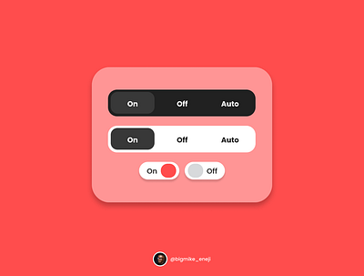 ON/OFF Switch UI - 015 015 dailyui design product design ui uiux ux