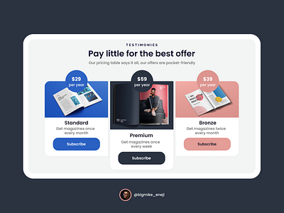 Pricing Table UI - 030