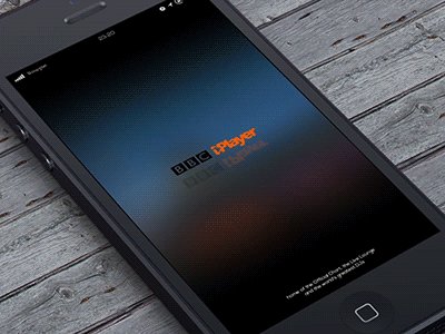 BBC Music Player (gif) animation app application gif iphone navigation ui ux