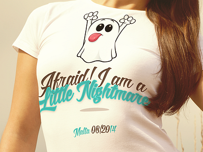 Tshirt 01 art design funny ghost malta nightmare tshirt